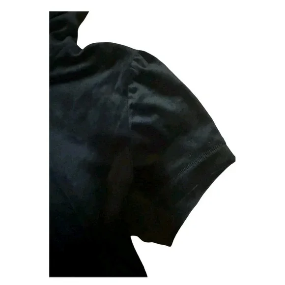 Juicy Couture Terry Black Velour Hoodie & Shorts Set - Size L - Picture 3 of 6